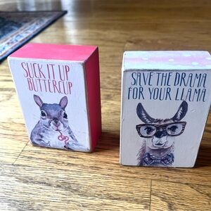 Sarcastic Wooden Box Decor